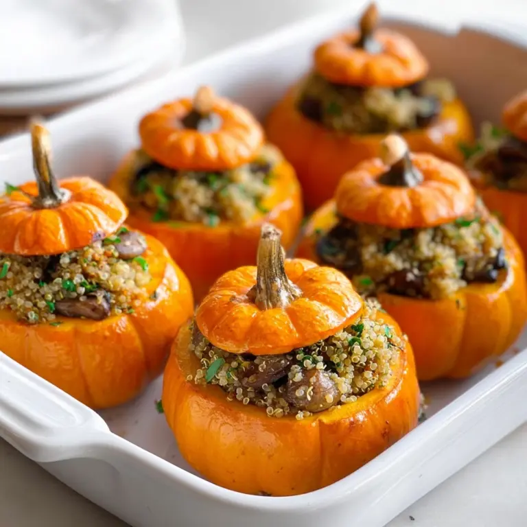 Stuffed Mini Pumpkins Recipe