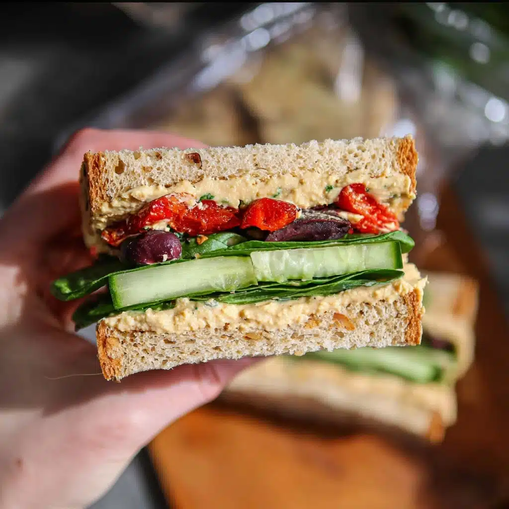 Mediterranean Veggie Sandwich Recipe - Recipe Image