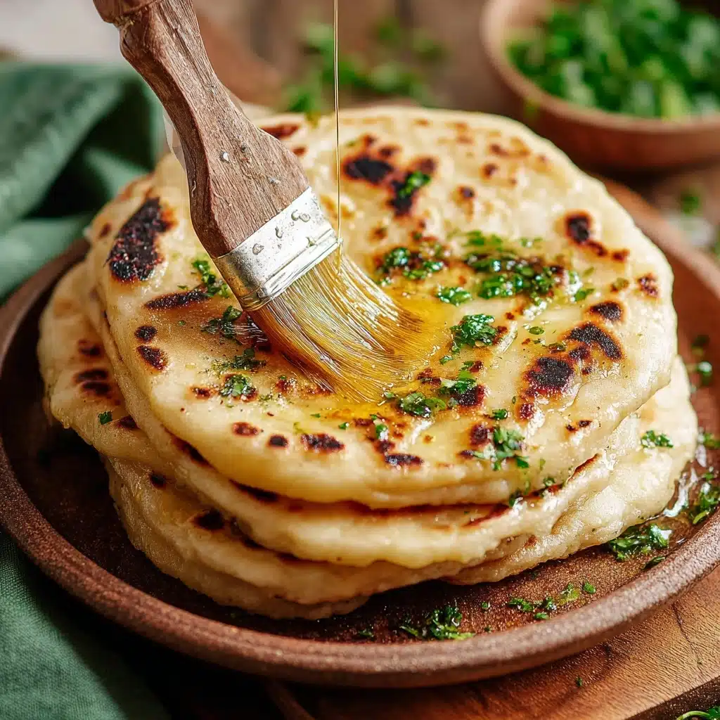 Cottage Cheese Garlic Naan (High Protein, No Yeast!) Recipe - Recipe Image