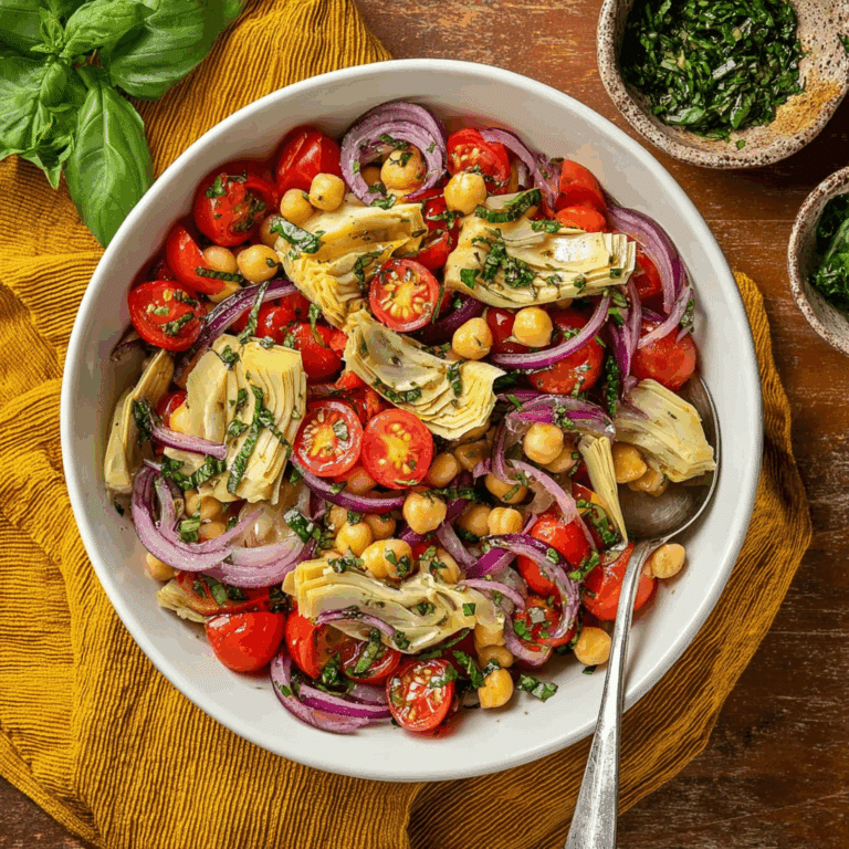Tuscan Artichoke Tomato Salad Recipe
