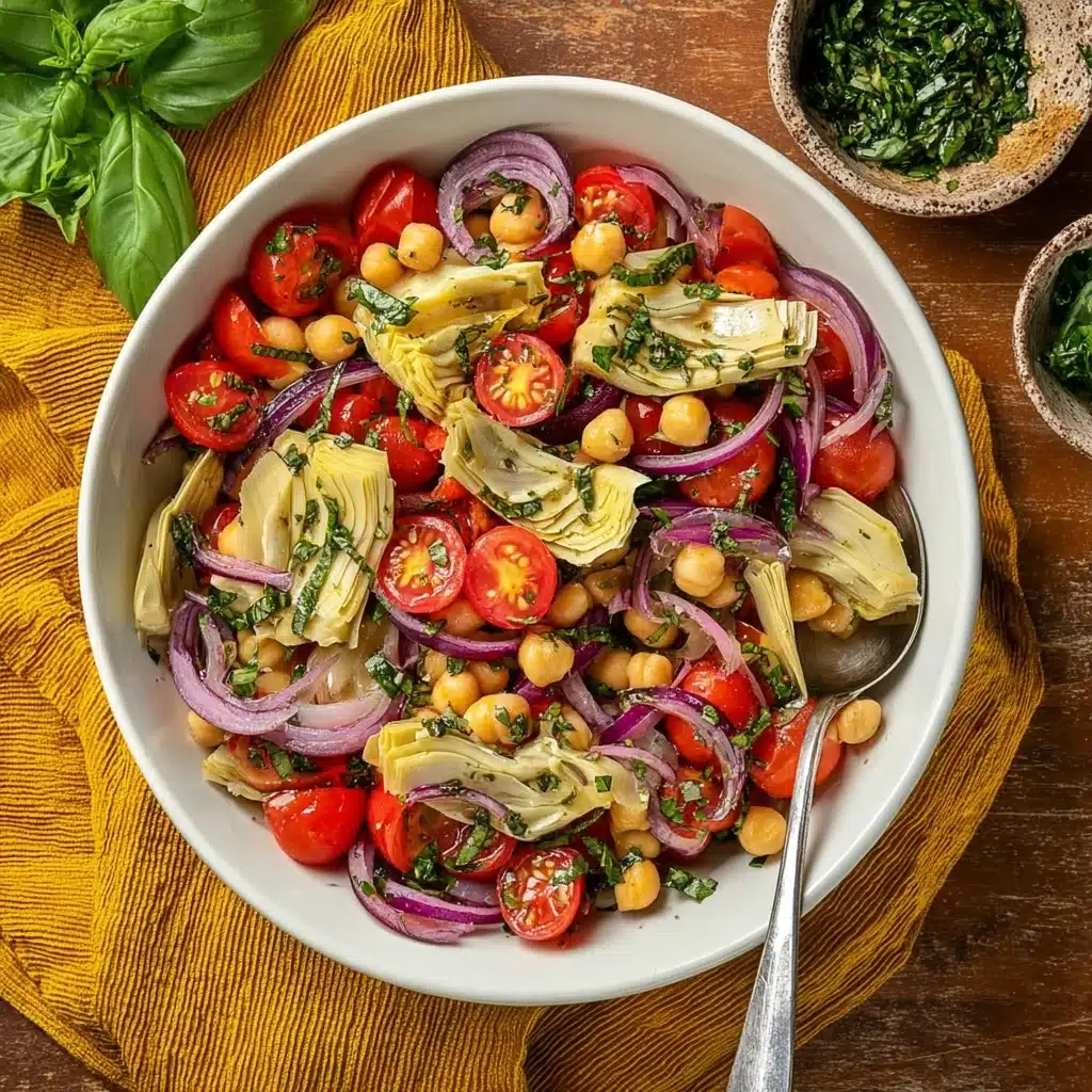 Tuscan Artichoke Tomato Salad Recipe - Recipe Image
