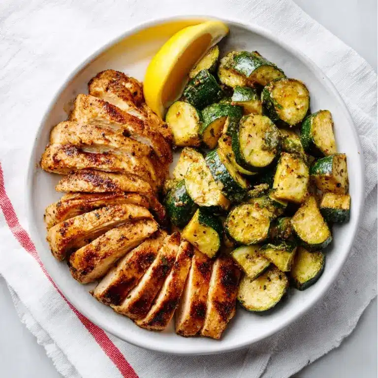 Easy Asado Chicken with Lemon Zucchini Sauté Recipe