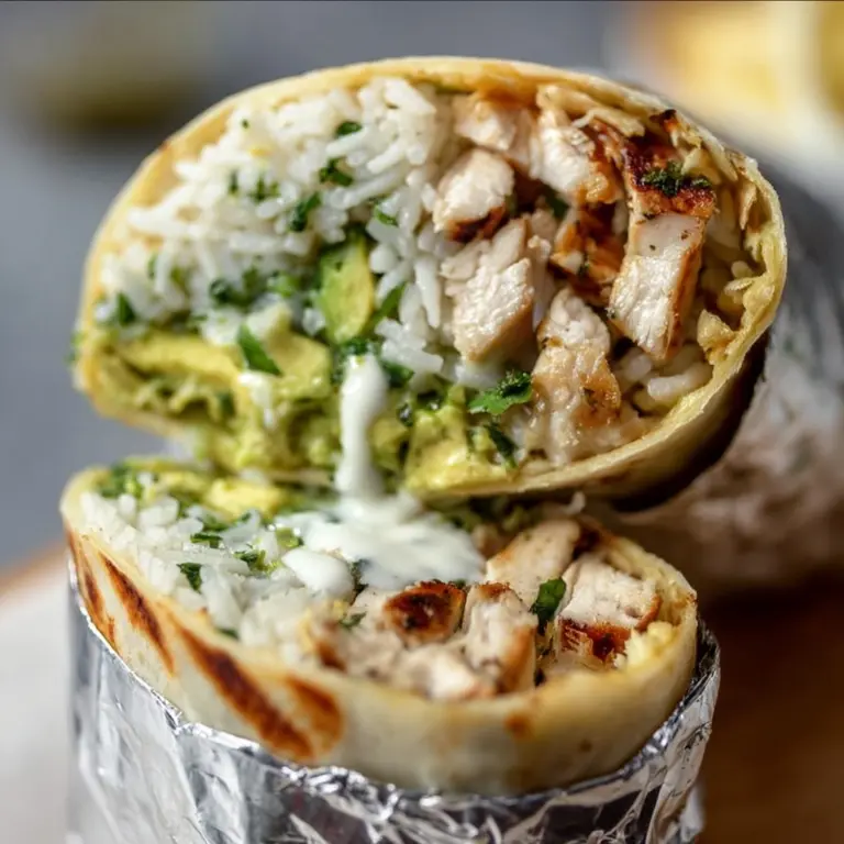 Chicken Avocado Burritos Recipe