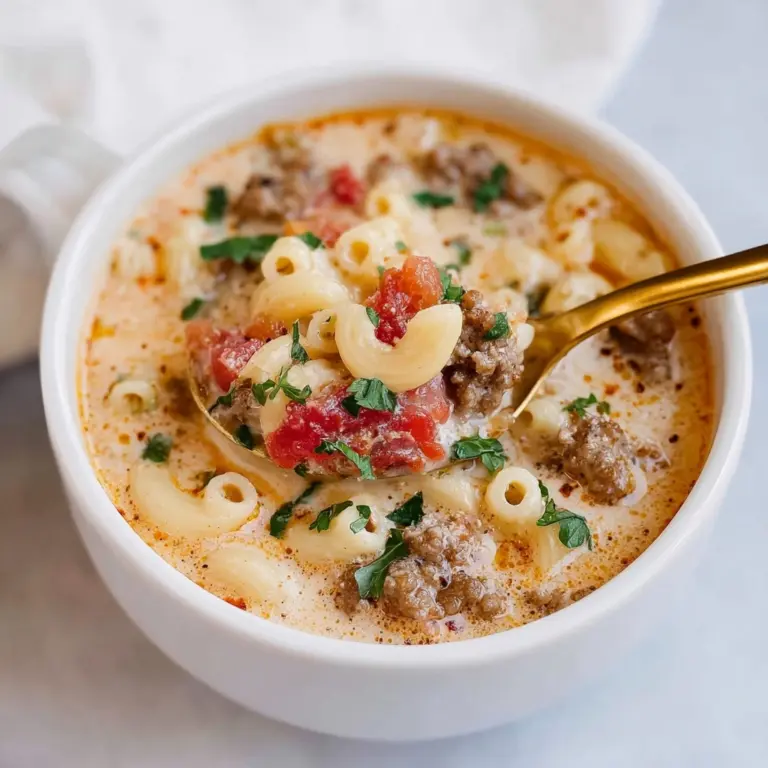 Creamy Parmesan Italian Sausage Soup Recipe
