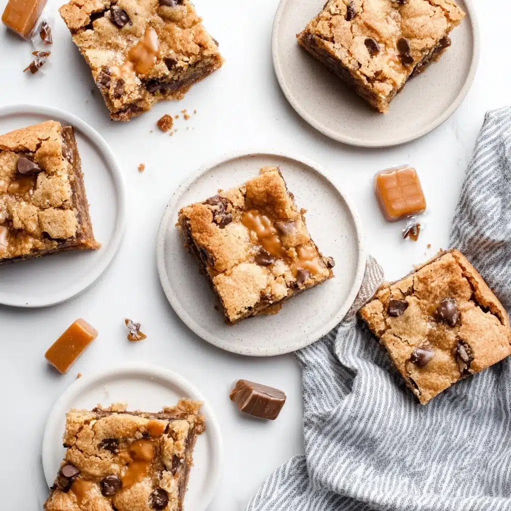 Caramel Chocolate Chip Cookie Bars Recipe - Recipe Image