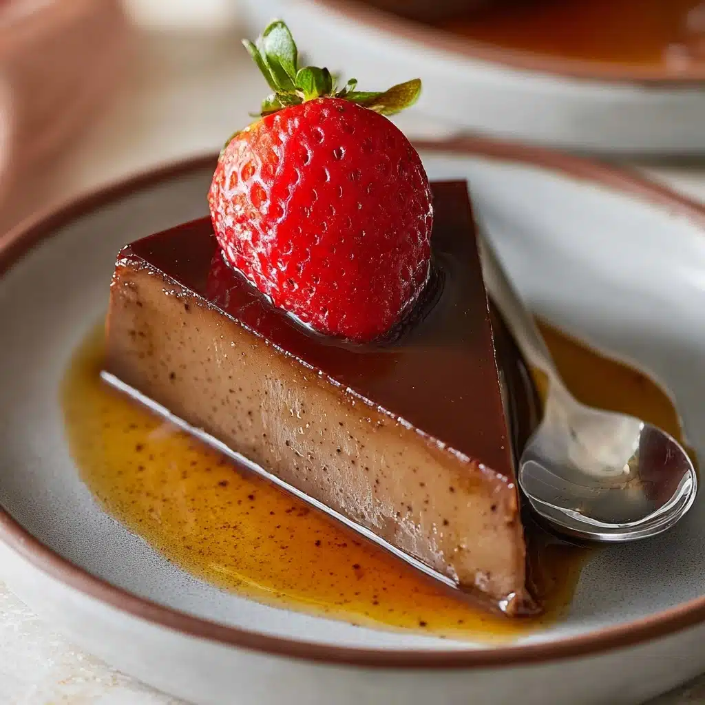 French Chocolate Flan Recipe - Recipe Image
