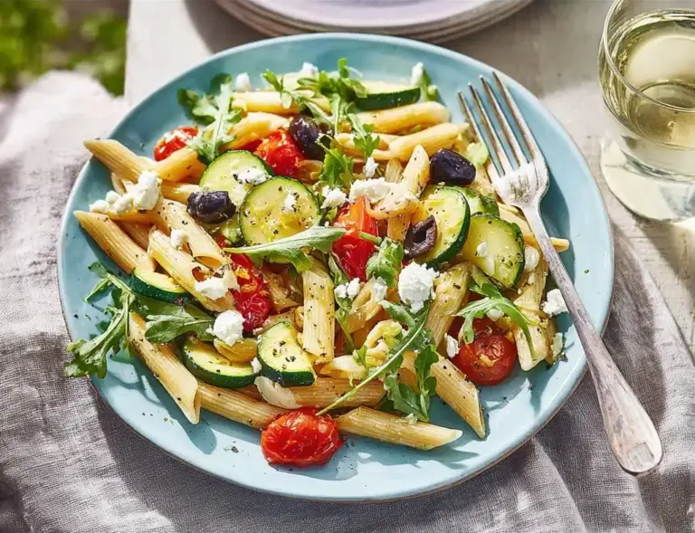 Greek Pasta with Feta and Olives Recipe