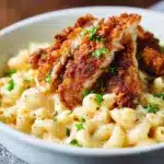 Creamy Honey Pepper Chicken Mac and Cheese Recipe