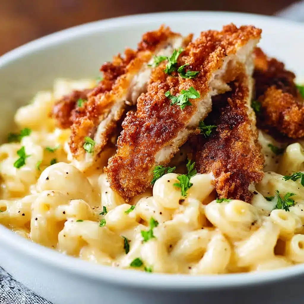 Creamy Honey Pepper Chicken Mac and Cheese Recipe - Recipe Image