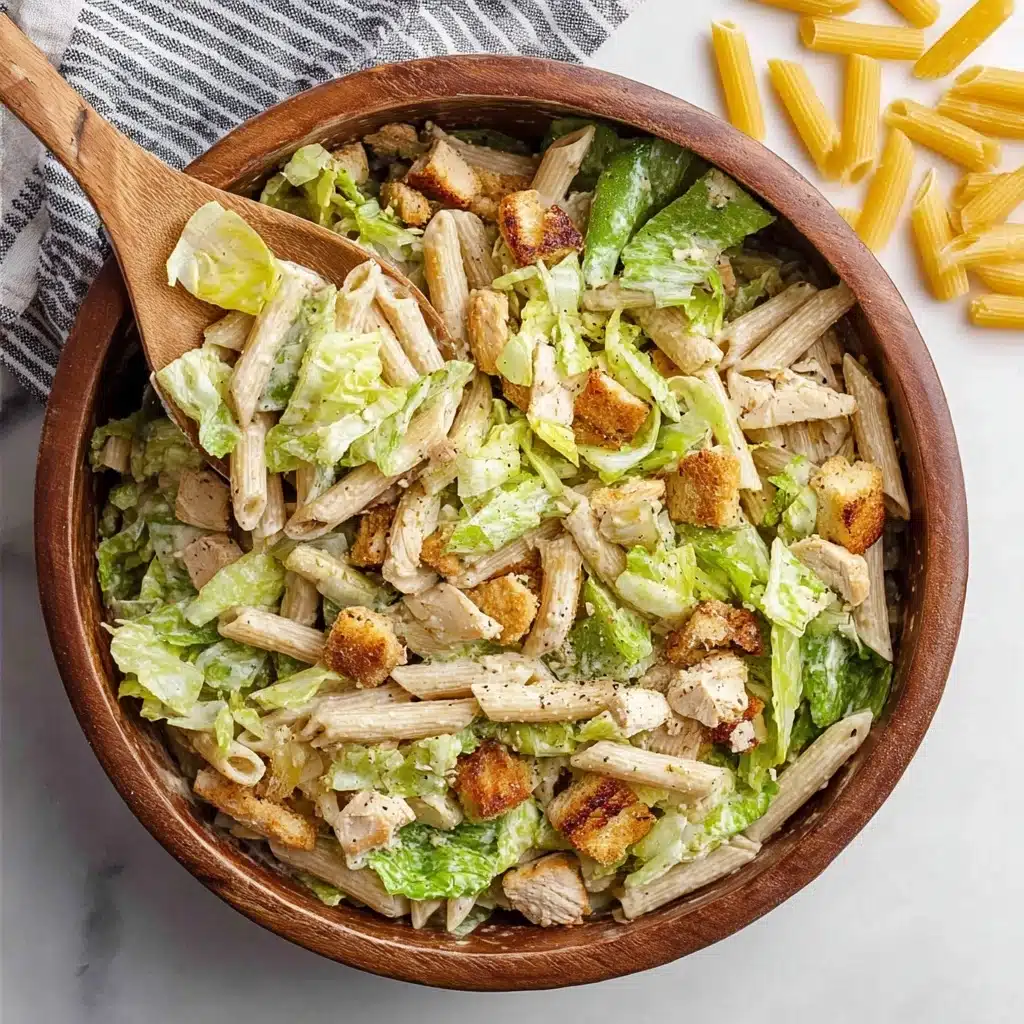 Chicken Caesar Pasta Salad Recipe - Recipe Image