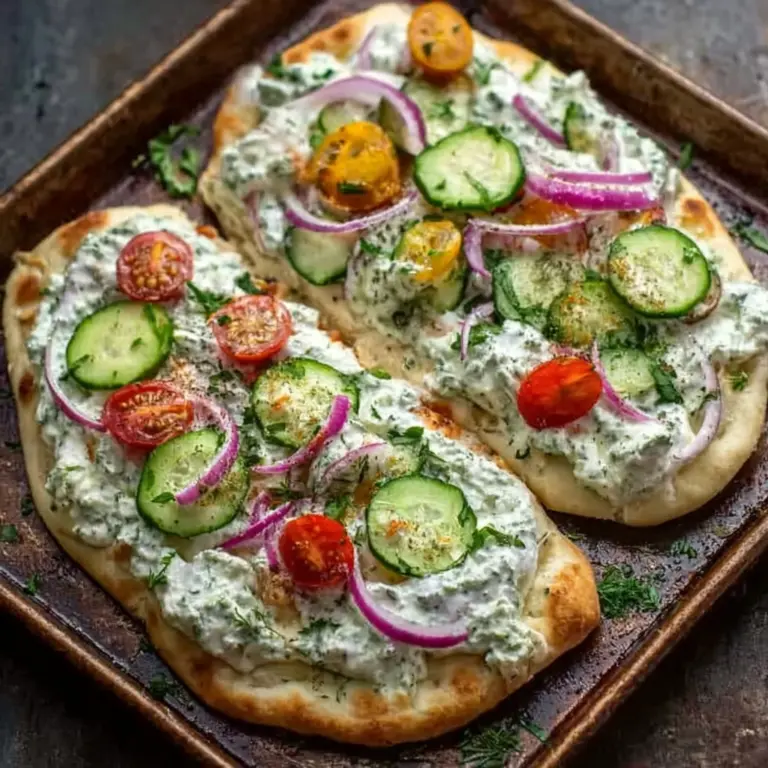 Tzatziki Chicken Pizza Recipe