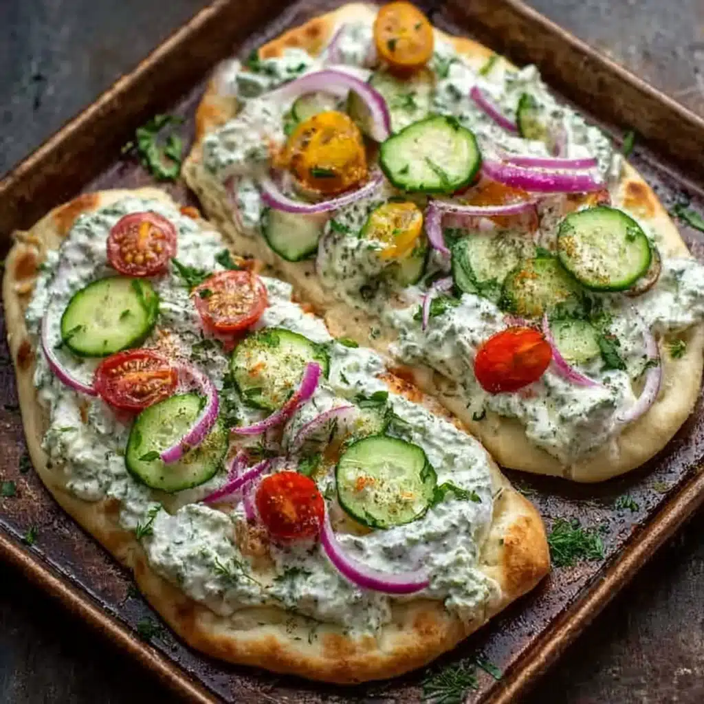 Tzatziki Chicken Pizza Recipe - Recipe Image