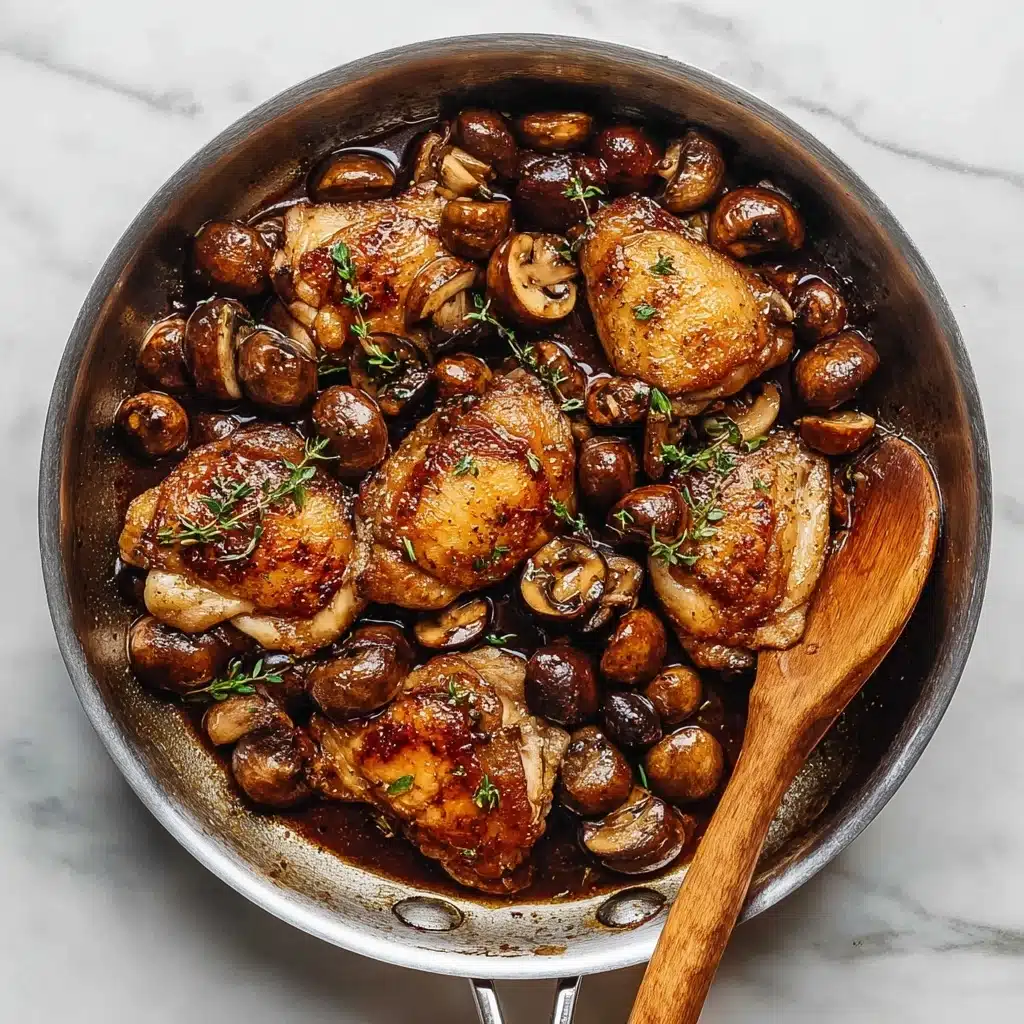 Crockpot Balsamic Chicken with Mushrooms Recipe - Recipe Image