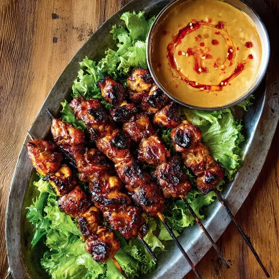 Grilled Thai Coconut Chicken Skewers Recipe