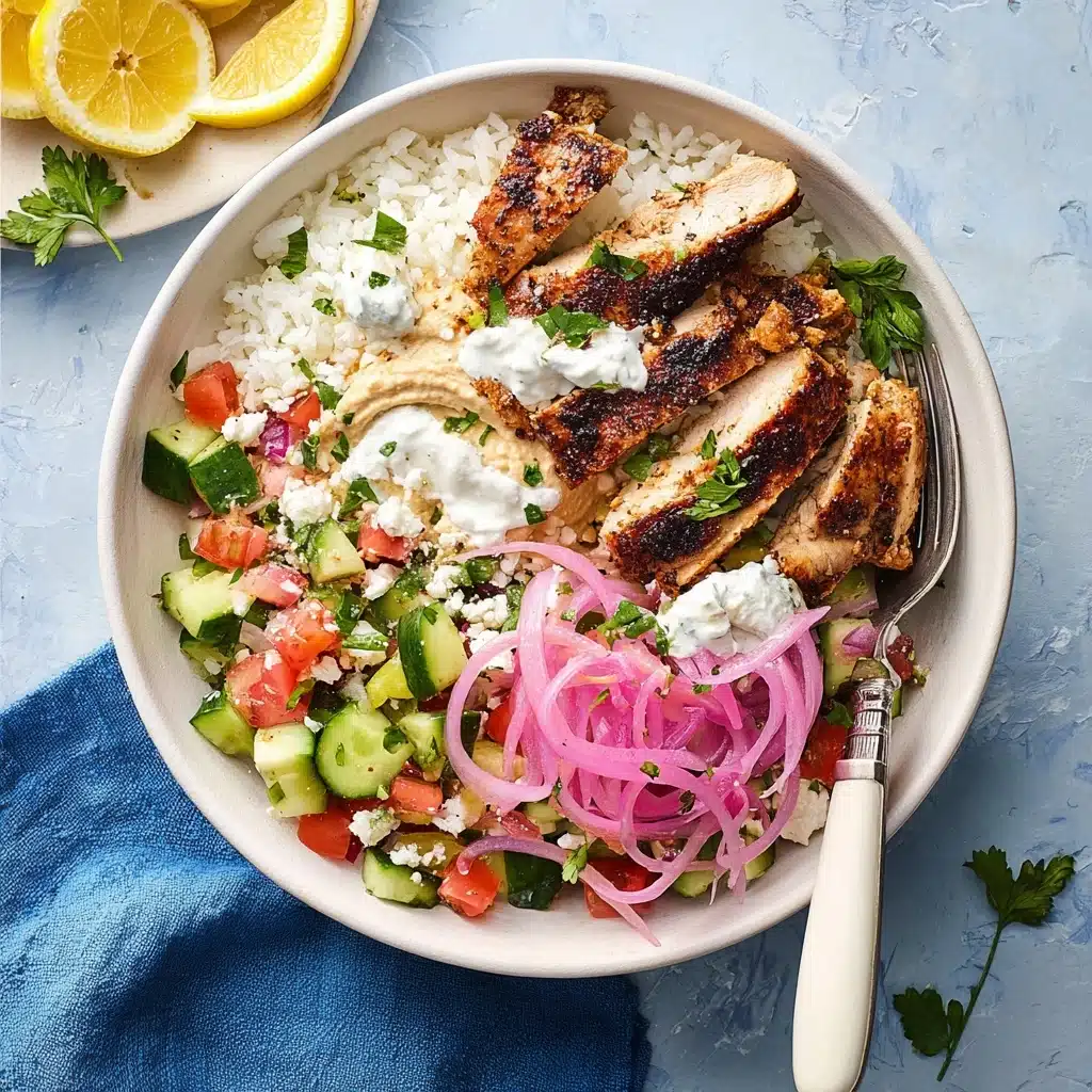 Easy Shawarma Chicken Bowls with Lemon Sauce Recipe - Recipe Image