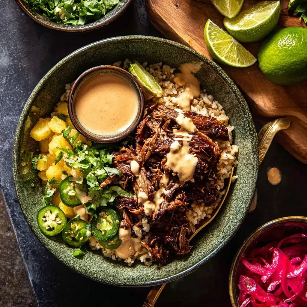 Crockpot Chipotle Pineapple Pot Roast Bowls Recipe - Recipe Image