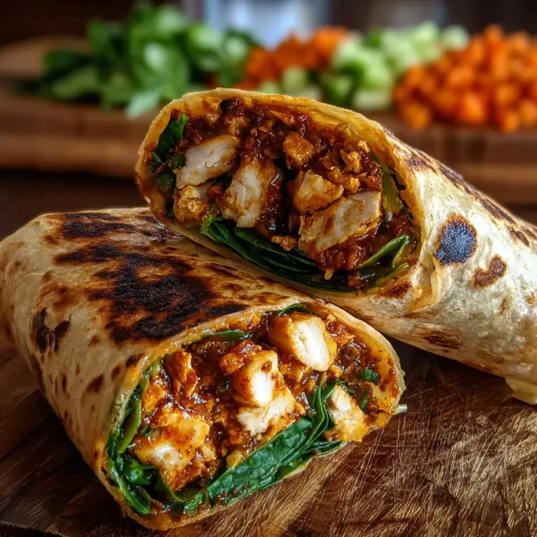 Sweet Chili Chicken Wraps: A Spicy-Sweet Lunch Favorite! Recipe
