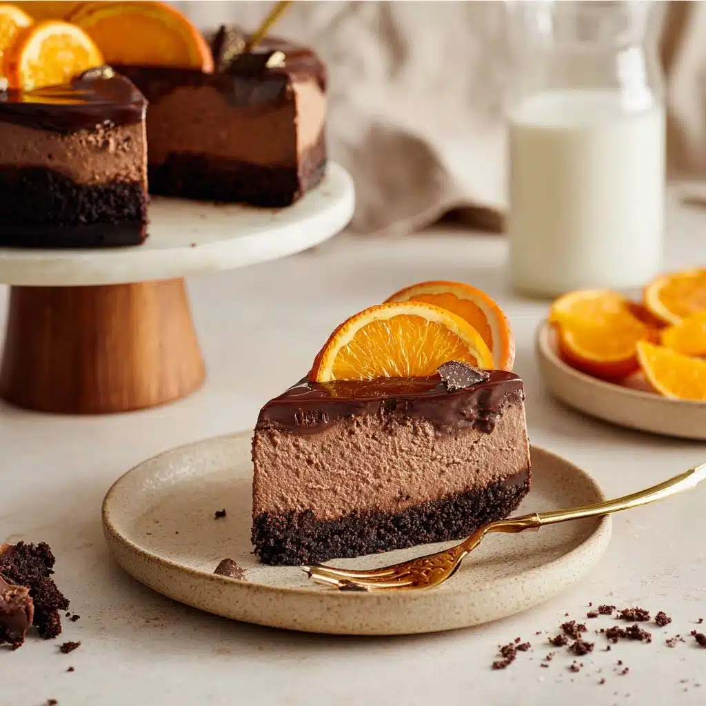 Chocolate Orange Cheesecake: A Decadent Dessert Delight Recipe - Recipe Image