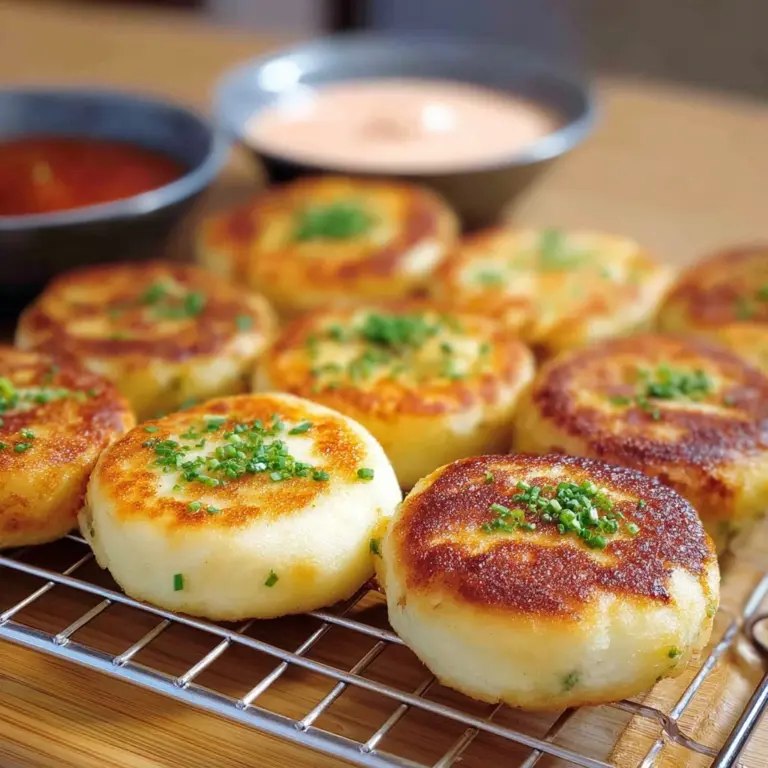 Korean Potato Cheese Pancakes