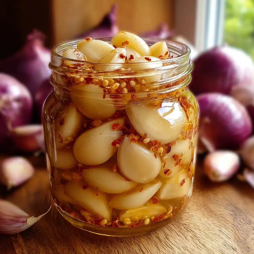 Spicy Pickled Garlic Recipe - Recipe Image
