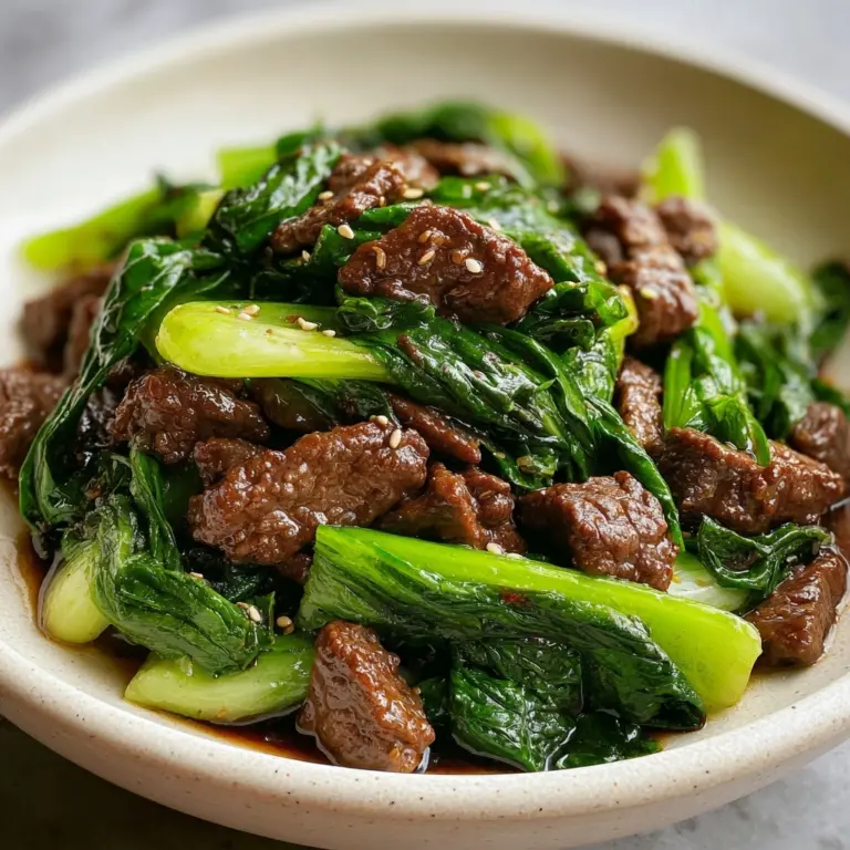 Bok Choy Stir-Fried Beef Recipe