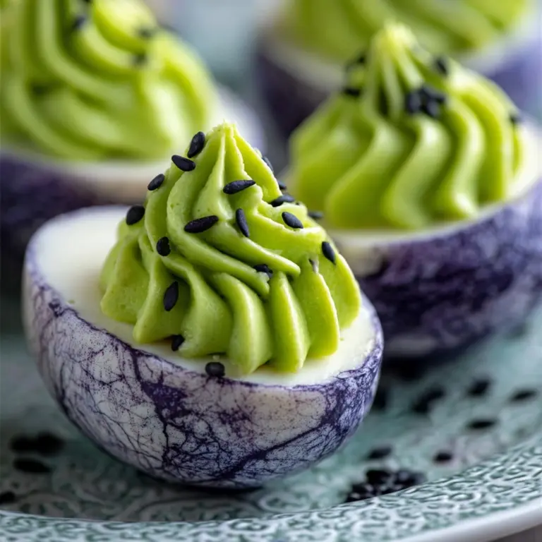 Monster Deviled Eggs for Halloween Recipe