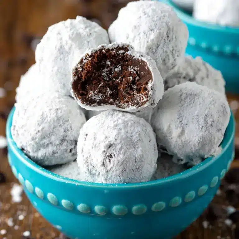 Double Chocolate Snowball Cookies Recipe