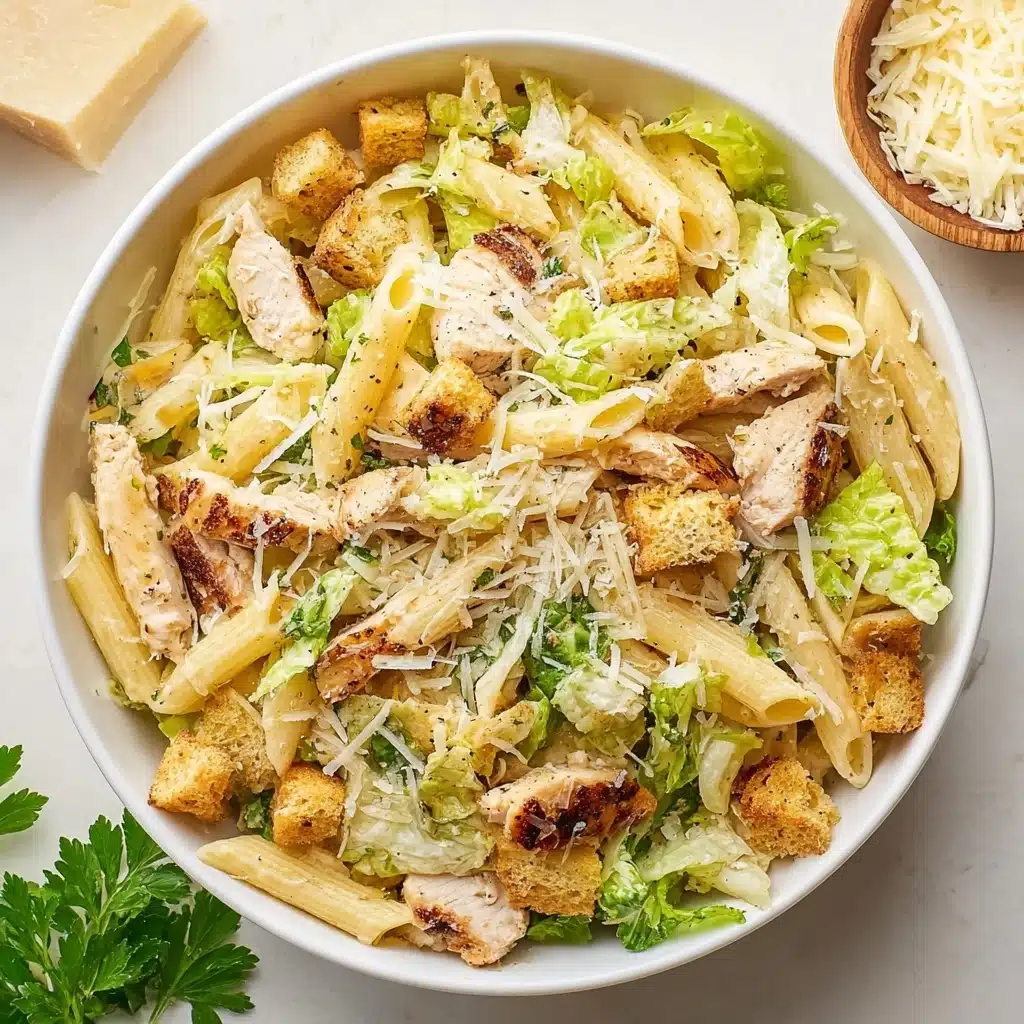 Chicken Caesar Pasta Salad Recipe - Recipe Image