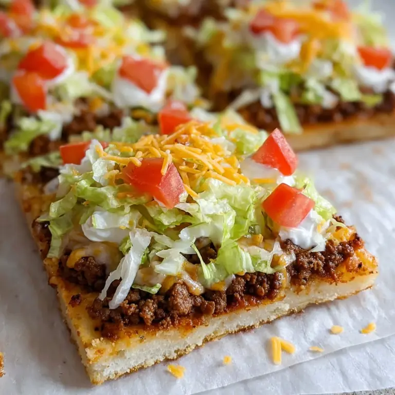 Easy Crescent Roll Taco Pizza Recipe