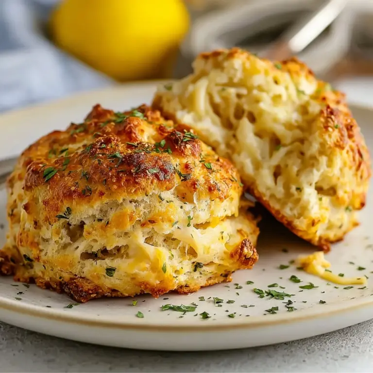 Crab Stuffed Cheddar Bay Biscuits with Lemon Butter Recipe