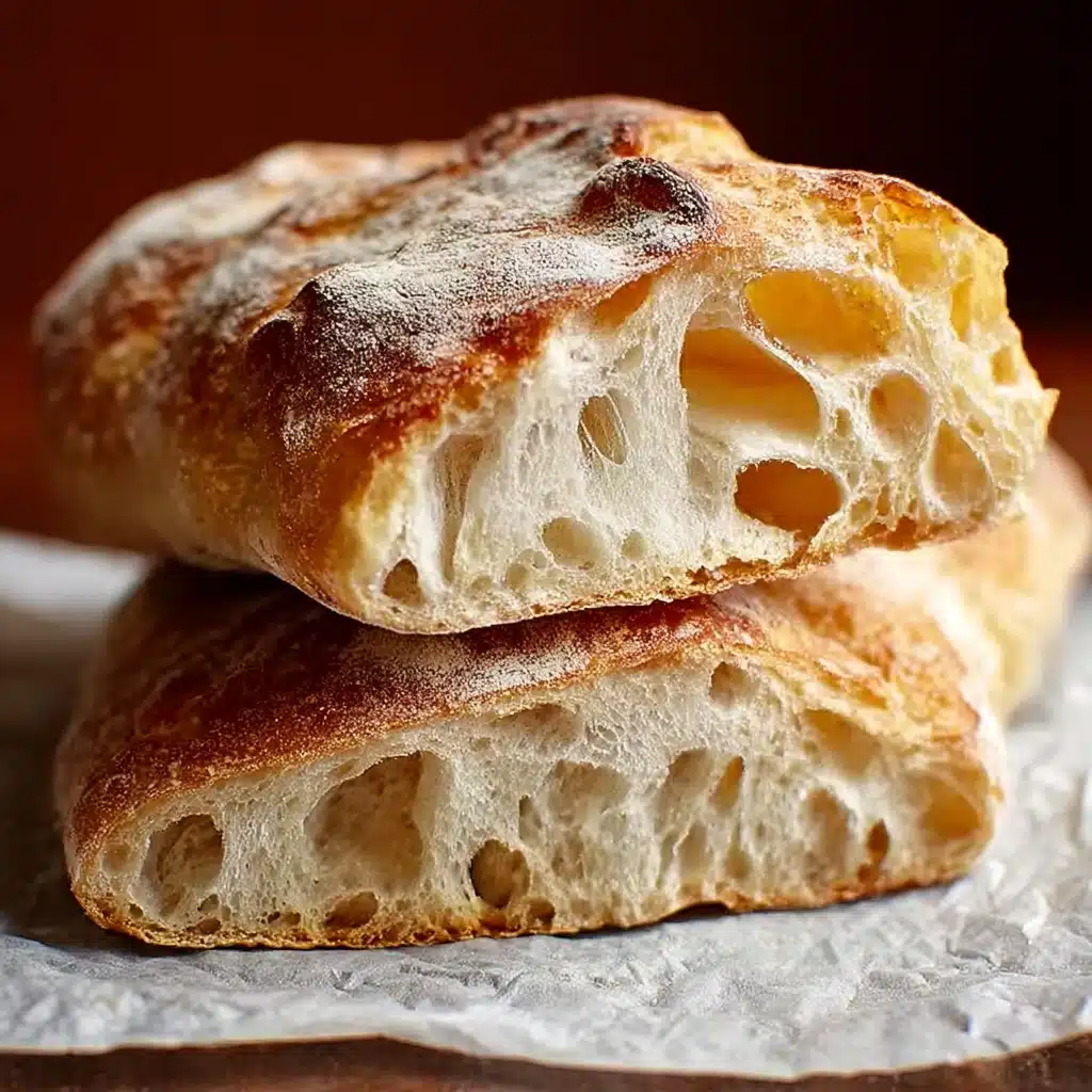 Rustic Italian Crusty Bread Recipe - Recipe Image