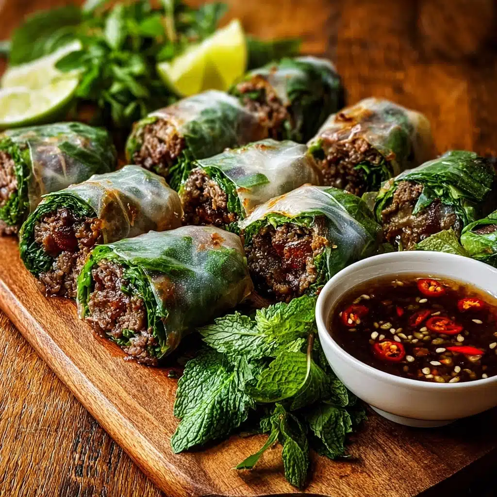 Thai Basil Beef Rolls Recipe - Recipe Image