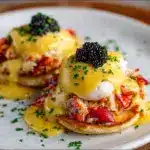 Crab Eggs Benedict with Caviar Recipe