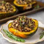 Wild Rice Stuffed Acorn Squash Recipe
