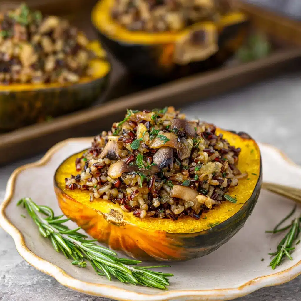Wild Rice Stuffed Acorn Squash Recipe - Recipe Image
