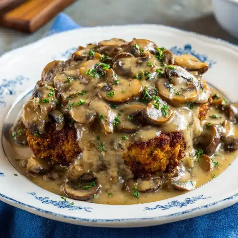 Meatloaf with Mushroom Gravy Recipe