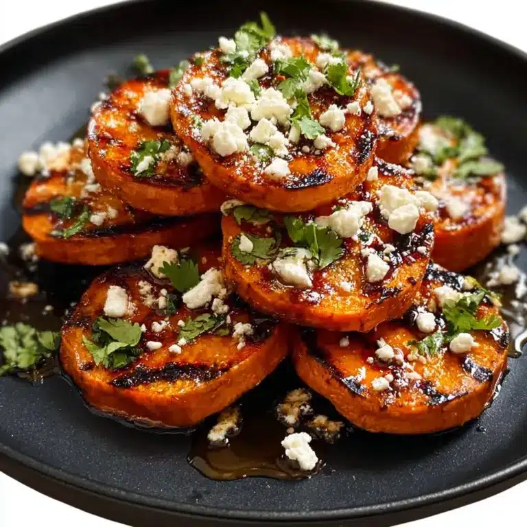 Roasted Sweet Potato Rounds with Honey & Feta Recipe