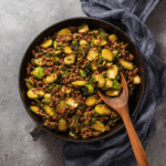Ground Beef and Brussels Sprouts Recipe