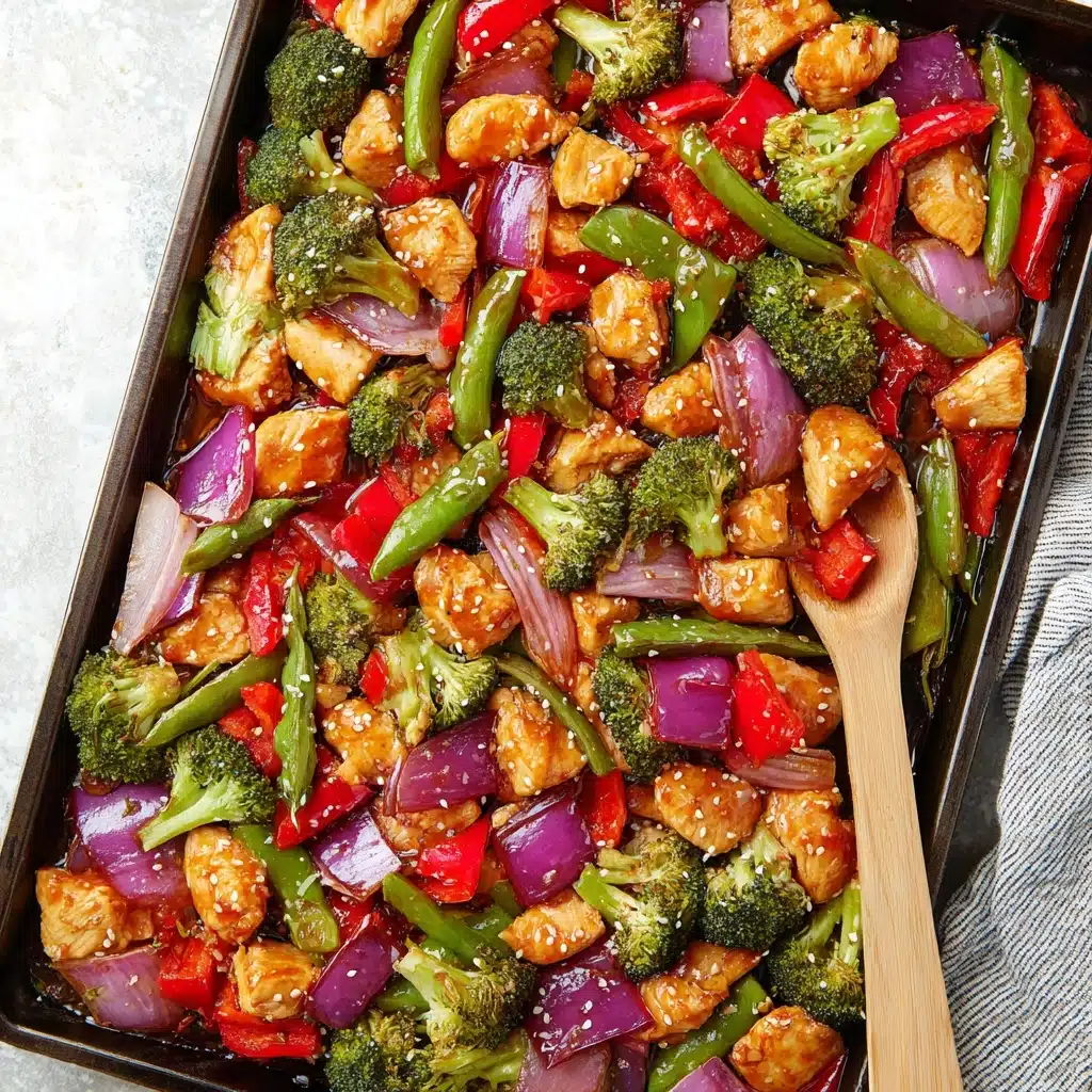 Sweet Chili Roasted Chicken and Vegetables Recipe - Recipe Image