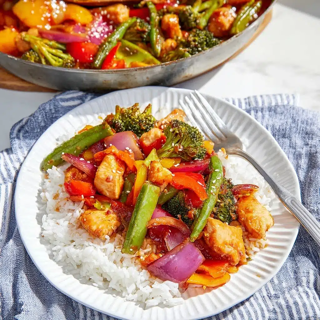 Sweet Chili Roasted Chicken and Vegetables Recipe - Recipe Image