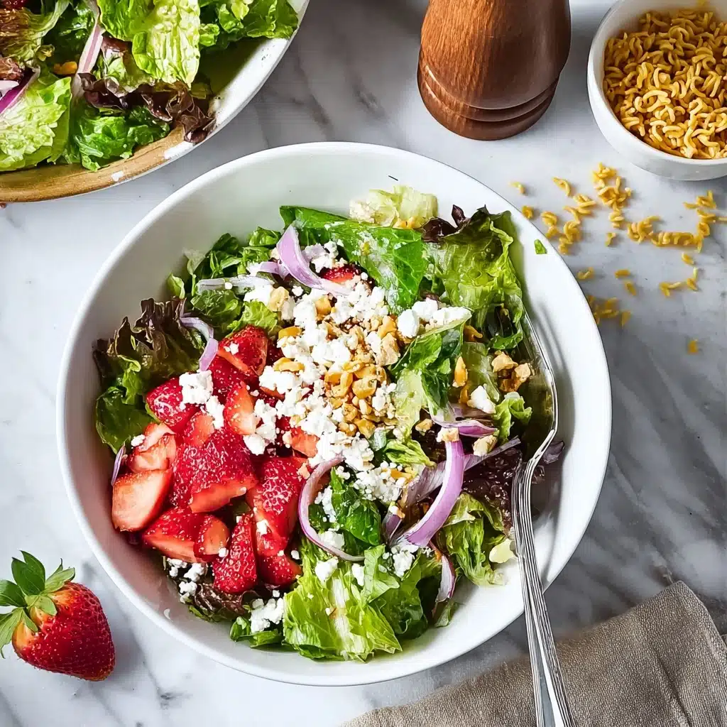 Strawberry Crunch Salad with Champagne Vinaigrette Recipe - Recipe Image