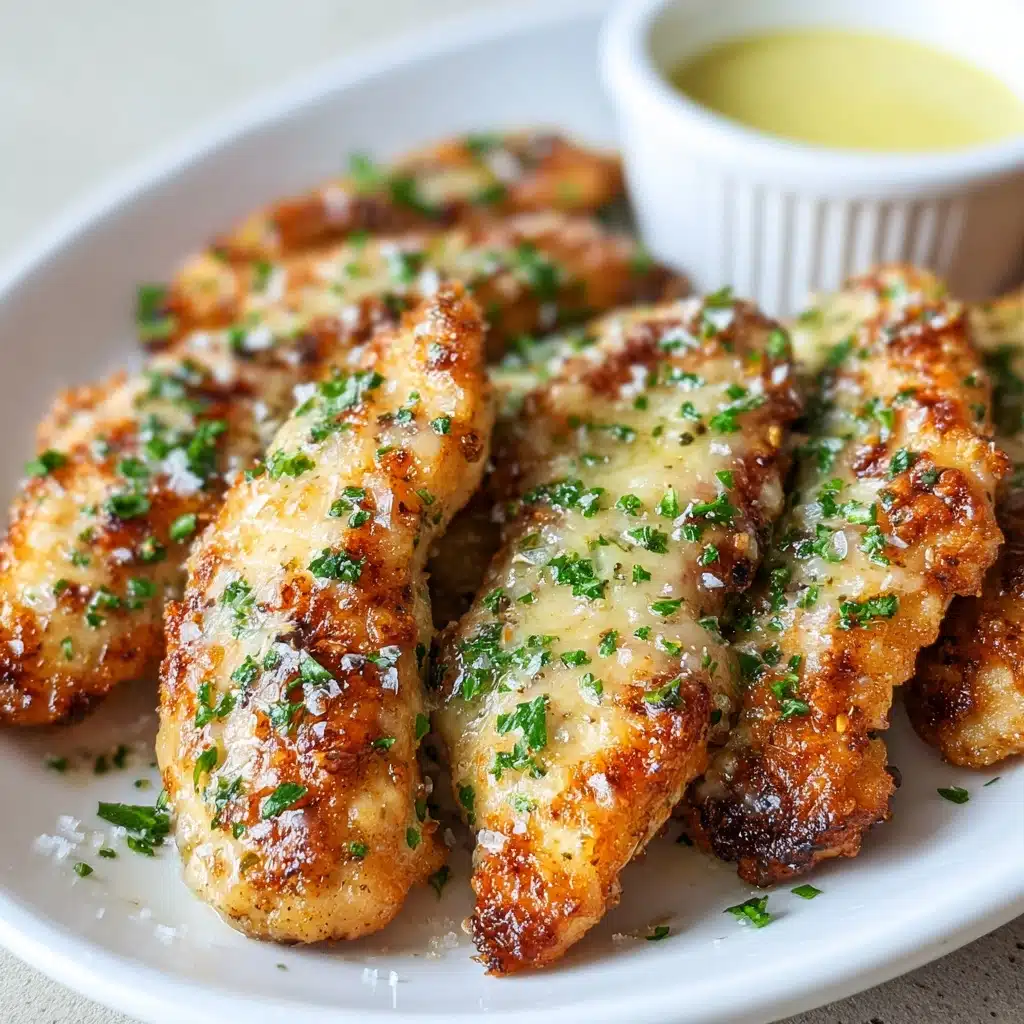 Irresistible Lemon Garlic Parmesan Chicken Tenders Recipe - Recipe Image