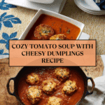 Tomato Soup with Cheese Dumplings Recipe
