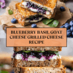 Blueberry Basil Goat Cheese Grilled Cheese Sandwich Recipe