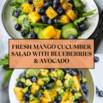 Mango Cucumber Salad with Blueberries and Avocado Recipe