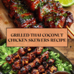 Grilled Thai Coconut Chicken Skewers Recipe