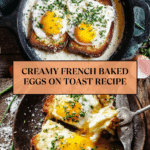French Baked Eggs on Toast Recipe