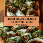Thai Basil Beef Rolls Recipe