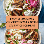 Easy Shawarma Chicken Bowls with Lemon Sauce Recipe