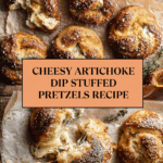 Artichoke Dip Stuffed Pretzels Recipe